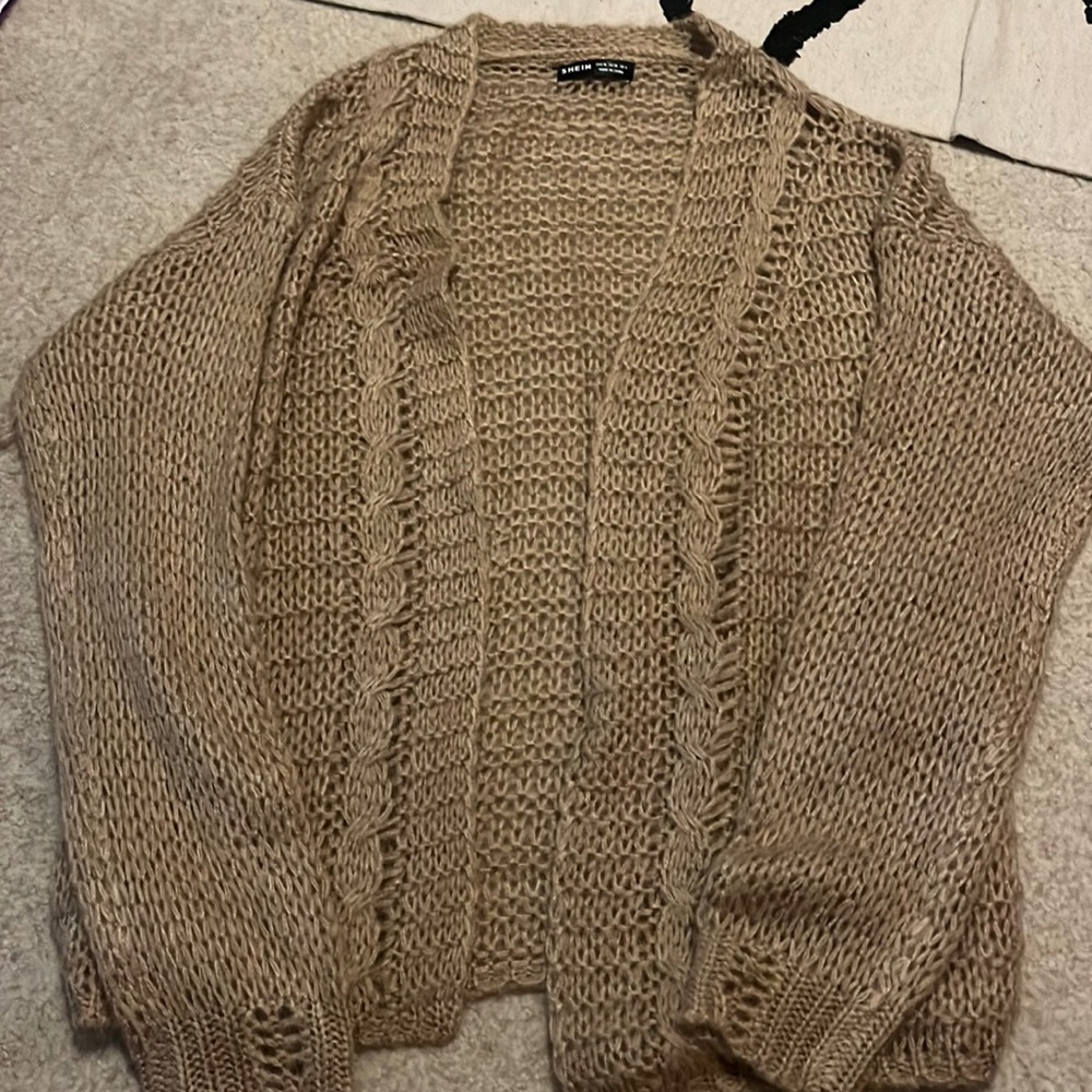 Brown Knit Cardigan
